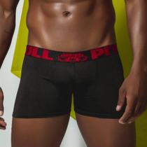 Kit 10 Cuecas Boxer Confortáveis Estampa Lisa de Poliéster Kit 10 Cuecas Boxer Confortáveis Estampa Lisa de Poliéster