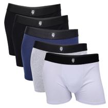 kit 10 cuecas boxer em algodão premium confortável 96% algodão 4% elastano