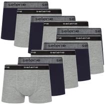 Kit 10 Cuecas Boxer Infantil Criança Box Algodão Selene