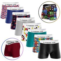 Kit 10 Cuecas Boxer Infantil De Microfibra Kit 10 Cuecas Boxer Infantil De Microfibra