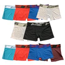Kit 10 Cuecas Boxer Infantil Fristyle Em Microfibra Lisa Kit 10 Cuecas Boxer Infantil Fristyle Em Microfibra Lisa