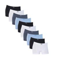 Kit 10 Cuecas Boxer Infantil Sem Costura Rafa Parize RP Meninos Criança Microfibra Sortida