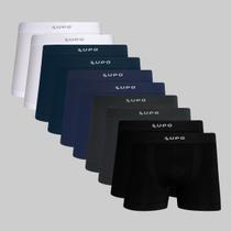 Kit 10 Cuecas Boxer Lupo Micromodal Sem Costura Sortidos 00661