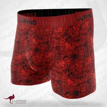 Kit 10 Cuecas Boxer Masculina Lisa E Estampada Shortinho Box Com Elástico Alto Relevo Luping Premium Combo