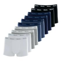 Kit 10 Cuecas Boxer Mash 110.20 Algodão Masculino - Cor Sortido Kit 10 Cuecas Boxer Mash 110.20 Algodão Masculino - Cor Sortido