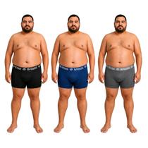 Kit 10 Cuecas Boxer Plus Size Microfibra XG XGG XXG Masculinas Baruuc Kit 10 Cuecas Boxer Plus Size Microfibra XG XGG XXG Masculinas Baruuc