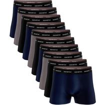 Kit 10 Cuecas Boxer Sandrini Algodão Conforto Masculino Adulto