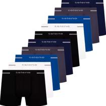 Kit 10 Cuecas Boxer Selene Masculina Poliamida Box Sem Costura Atacado Original