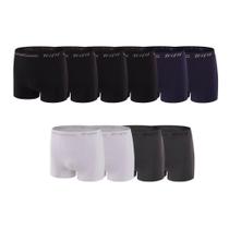 Kit 10 Cuecas Boxer Trifil CE0277/0277 Sem Costura - Preto/Branco/Cinza/Marinho
