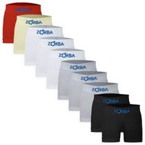 Kit 10 Cuecas Infantil Boxer Algodão Sem Costura Leve e Confortável Zorba Kit 10 Cuecas Infantil Boxer Algodão Sem Costura Leve e Confortável Zorba
