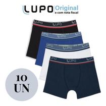 Kit 10 Cuecas Lupo Boxer Infantil