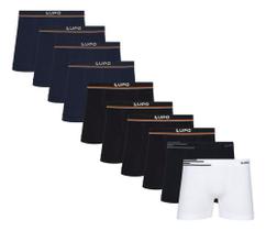 Kit 10 Cuecas Lupo Boxer Masculina Microfibra Premium Seamless 436