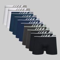 Kit 10 Cuecas Lupo Boxer Microfibra Sortidos 00671 Kit 10 Cuecas Lupo Boxer Microfibra Sortidos 00671