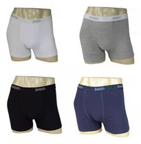 Kit 10 Cuecas Masculina Boxer 96% Algodão Cores Sortidas - P