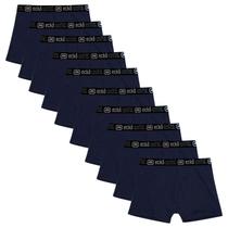 Kit 10 Cuecas Masculinas Boxer Cotton Basic Ecko Unltd Azul