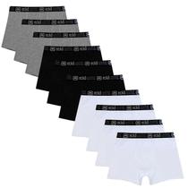 Kit 10 Cuecas Masculinas Boxer Cotton Basic Ecko Unltd Colors