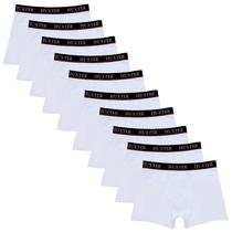 Kit 10 Cuecas Masculinas Boxer Cotton Basic Huxter Branco