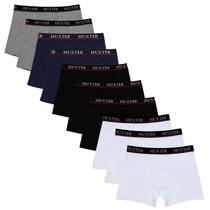 Kit 10 Cuecas Masculinas Boxer Cotton Basic Huxter Sortida