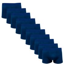 Kit 10 Cuecas Masculinas Boxer Cotton Basic Wilson Azul