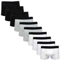 Kit 10 Cuecas Masculinas Boxer Cotton Basic Wilson Colors