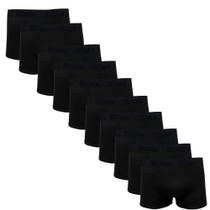 Kit 10 Cuecas Masculinas Boxer Cotton Basic Wilson Preto