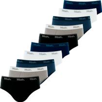 Kit 10 Cuecas Mash Slip Tradicional Cueca Confortável Masculina Em Algodão Adulto Atacado Original