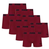 Kit 10 Cuecas Microfibra Boxer Box Modelo Sem Costura Masculina Adulta