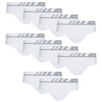 Kit 10 Cuecas Microfibra Slip Lupo Sem Costura 691 Original