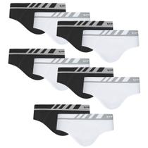 Kit 10 Cuecas Microfibra Slip Lupo Sem Costura 691 Original