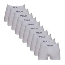 Kit 10 Cuecas Polo 781 Algodão Boxer Sem Costura - Sortido