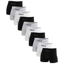 Kit 10 Cuecas Polo Boxer Microfibra Sortido - POLO STAR