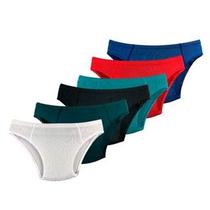 Kit 10 Cuecas Slip Infantil Juvenil Microfibra Elástico Embutido Confortável
