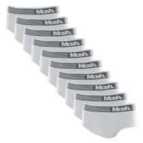 Kit 10 Cuecas Slip Mash Microfibra Sem Costura 713.02