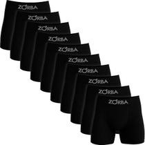 Kit 10 Cuecas Zorba Boxer Algodão Box Elástico Sem Costura Cueca Masculina Confortável Seamless 781