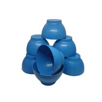 Kit 10 Cumbuca Bowl Tigela 700 Ml Plástico P/ Festa Atacado Azul