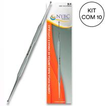 Kit 10 Cureta Dupla (14,4 Cm) Inox 420 NYBC Kit 10 Cureta Dupla (14,4 Cm) Inox 420 NYBC