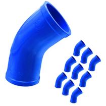 Kit 10 Curva Longa 45º PVC 75mm PN125 BB Soldável - Ideal para Sistemas de Irrigação Kit 10 Curva Longa 45º PVC 75mm PN125 BB Soldável - Ideal para Sistemas de Irrigação