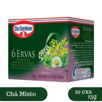 Kit 10 Cx Chás 6 Ervas Dr. Oetker 10g Cada - 10 Caixas