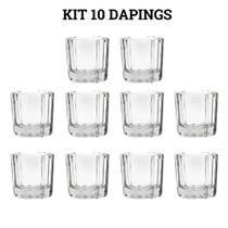 Kit 10 Dapings Copo Pote De Vidro Profissional Henna Kit 10 Dapings Copo Pote De Vidro Profissional Henna