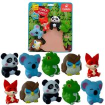 Kit 10 Dedoches De Animais Da Floresta Infantil Castela