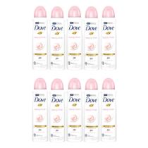 Kit 10 Desodorante Antitranspirante Aerosol Dove Beauty Finish 150ml