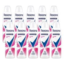 Kit 10 Desodorante Antitranspirante Aerosol Feminino Rexona Powder Dry 72 horas 150ml Kit 10 Desodorante Antitranspirante Aerosol Feminino Rexona Powder Dry 72 horas 150ml