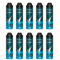 Kit 10 Desodorante Antitranspirante Aerosol Masculino Rexona Extracool 72 horas 150ml Kit 10 Desodorante Antitranspirante Aerosol Masculino Rexona Extracool 72 horas 150ml