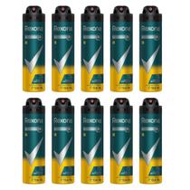 Kit 10 Desodorante Antitranspirante Aerosol Masculino Rexona V8 72 horas 150ml Kit 10 Desodorante Antitranspirante Aerosol Masculino Rexona V8 72 horas 150ml