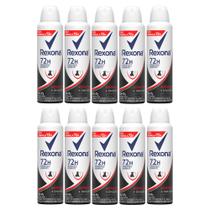 Kit 10 Desodorante Antitranspirante Rexona Antibacterial + Invisible Aerosol 150ml