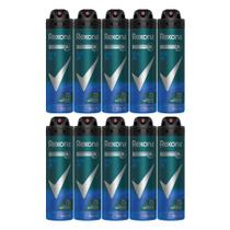 Kit 10 Desodorante Rexona Men Active Dry Aerosol Antitranspirante 72h 150ml