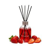 Kit 10 Difusor de Aromas com Varetas 250ml Aroma de Morango