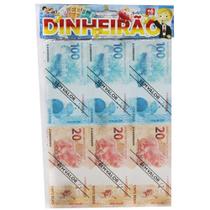 Kit 10 Dinheirão Dinheiro de Brinquedo Com 35 Notas Cada - Mini Toys