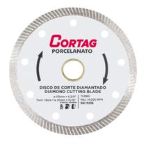 Kit 10 Disco Corte Diamantado Pisos Porcelanatos Concretos Cortag