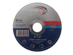 Kit 10 Disco Corte Fino Inox Ferro New Fix 4.1/2 115mm 1mm